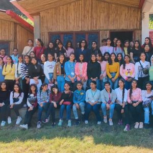 Students of St Mary's School, Hisar, Haryana at Tiger Estate, Mohanchatti