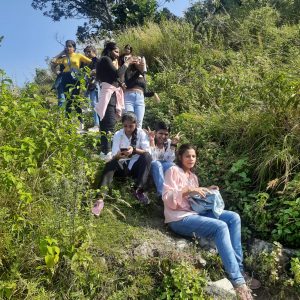 Students of St Mary's School, Hisar, Haryana at Tiger Estate, Mohanchatti