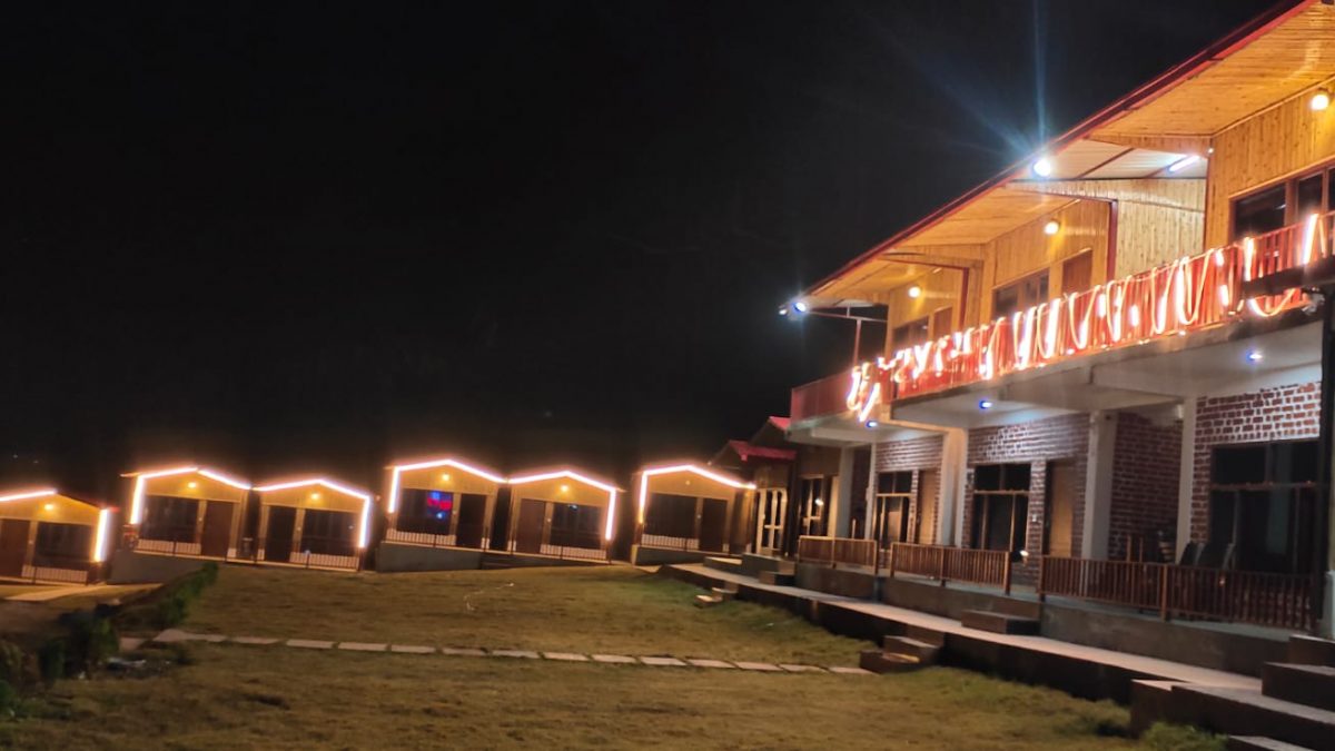 Diwali lights at Tiger estate